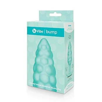 B-Vibe Bump Texture Plug - Aqua