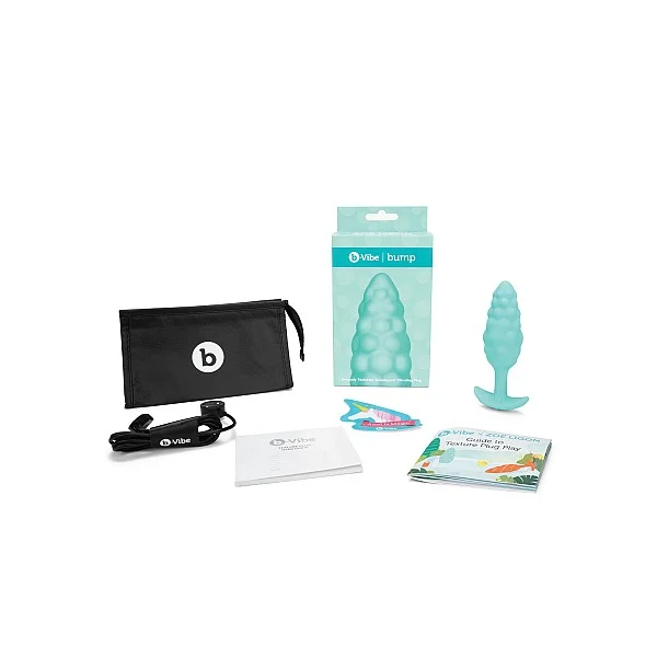 B-Vibe Bump Texture Plug - Aqua van het merk b-Vibe - Buttplugs - online bestellen bij Masculum.nl. De discrete online seks-toys en erotisch heren ondergoed winkel voor gay & hetero mannen.