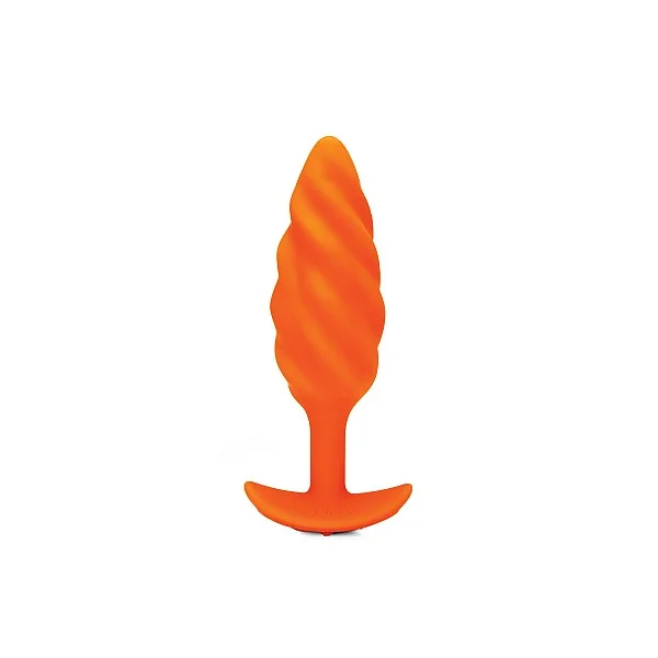 B-Vibe Swirl Texture Plug - Oranje van het merk b-Vibe - Buttplugs - online kopen bij Masculum.nl. De discrete online seks-toys en erotisch heren ondergoed winkel voor gay & hetero mannen.