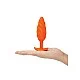 B-Vibe Swirl Texture Plug - Oranje van het merk b-Vibe - Buttplugs - online kopen bij Masculum.nl. De discrete online seks-toys en erotisch heren ondergoed winkel voor gay & hetero mannen.