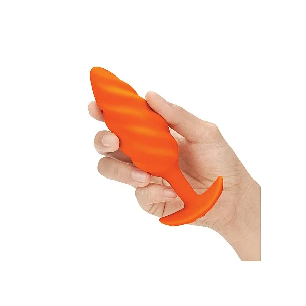 B-Vibe Swirl Texture Plug - Oranje van het merk b-Vibe - Buttplugs - online kopen bij Masculum.nl. De discrete online seks-toys en erotisch heren ondergoed winkel voor gay & hetero mannen.