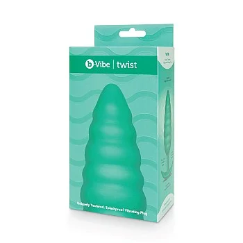 B-Vibe Twist Texture Plug - Groen