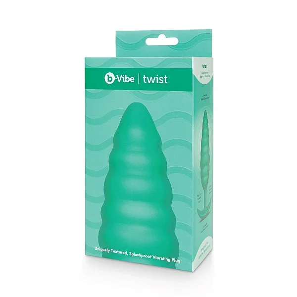 B-Vibe Twist Texture Plug - Groen van het merk b-Vibe - Buttplugs - online bestellen bij Masculum.nl. De discrete online seks-toys en erotisch heren ondergoed winkel voor gay & hetero mannen.
