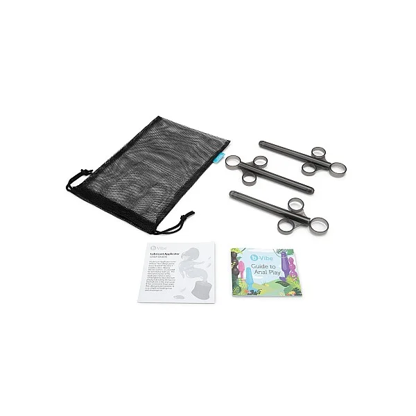 B-Vibe Lube Applicator 3pcs - Zwart van het merk b-Vibe - Anaal Douches - online bestellen bij Masculum.nl. De discrete online seks-toys en erotisch heren ondergoed winkel voor gay & hetero mannen.