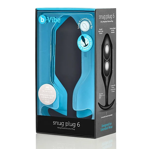 B-Vibe Snug Plug 6 - Zwart van het merk b-Vibe - Buttplugs - online kopen bij Masculum.nl. De discrete online seks-toys en erotisch heren ondergoed winkel voor gay & hetero mannen.