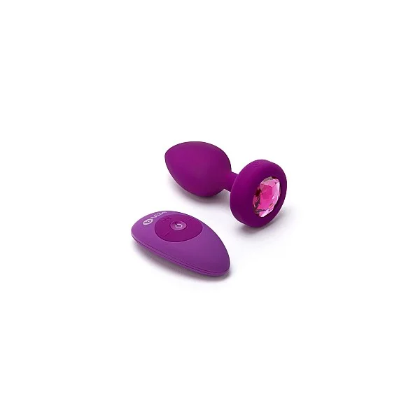 B-Vibe Vibr Jewel Plug S/M - Fuchsia van het merk b-Vibe - Buttplugs - online kopen bij Masculum.nl. De discrete online seks-toys en erotisch heren ondergoed winkel voor gay & hetero mannen.