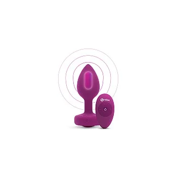 B-Vibe Vibr Jewel Plug S/M - Fuchsia