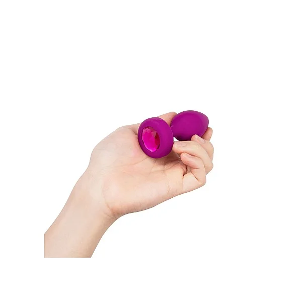B-Vibe Vibr Jewel Plug S/M - Fuchsia van het merk b-Vibe - Buttplugs - online kopen bij Masculum.nl. De discrete online seks-toys en erotisch heren ondergoed winkel voor gay & hetero mannen.