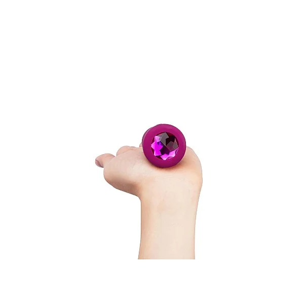 B-Vibe Vibr Jewel Plug S/M - Fuchsia van het merk b-Vibe - Buttplugs - online kopen bij Masculum.nl. De discrete online seks-toys en erotisch heren ondergoed winkel voor gay & hetero mannen.