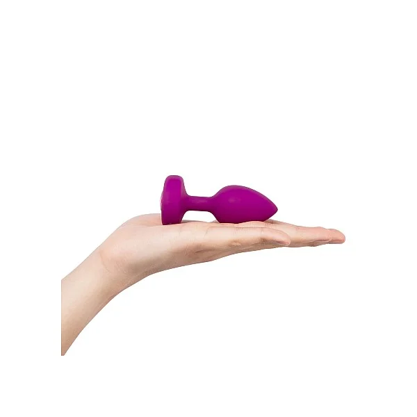 B-Vibe Vibr Jewel Plug S/M - Fuchsia van het merk b-Vibe - Buttplugs - online kopen bij Masculum.nl. De discrete online seks-toys en erotisch heren ondergoed winkel voor gay & hetero mannen.