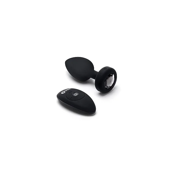 B-Vibe Vibr Jewel Plug M/L - Zwart van het merk b-Vibe - Buttplugs - online bestellen bij Masculum.nl. De discrete online seks-toys en erotisch heren ondergoed winkel voor gay & hetero mannen.