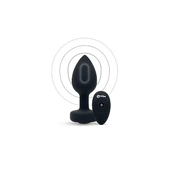 B-Vibe Vibr Jewel Plug M/L - Zwart