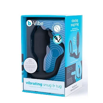 B-Vibe Vibrating Snug & Tug M - Zwart