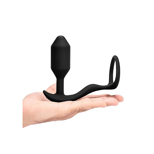 B-Vibe Vibrating Snug & Tug M - Zwart van het merk b-Vibe - Buttplugs - online bestellen bij Masculum.nl. De discrete online seks-toys en erotisch heren ondergoed winkel voor gay & hetero mannen.