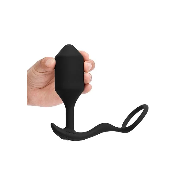 B-Vibe Vibrating Snug & Tug XL - Zwart van het merk b-Vibe - Buttplugs - online bestellen bij Masculum.nl. De discrete online seks-toys en erotisch heren ondergoed winkel voor gay & hetero mannen.