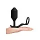 B-Vibe Vibrating Snug & Tug XL - Zwart van het merk b-Vibe - Buttplugs - online bestellen bij Masculum.nl. De discrete online seks-toys en erotisch heren ondergoed winkel voor gay & hetero mannen.
