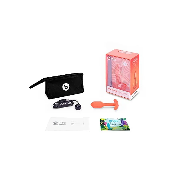 B-Vibe Vibrating Snug Plug S - Oranje van het merk b-Vibe - Buttplugs - online kopen bij Masculum.nl. De discrete online seks-toys en erotisch heren ondergoed winkel voor gay & hetero mannen.