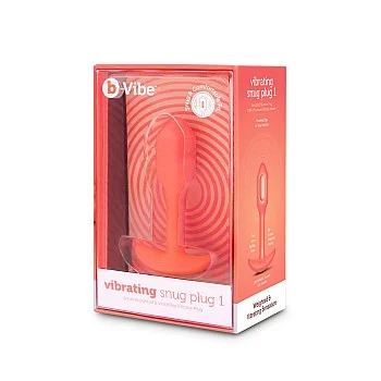 B-Vibe Vibrating Snug Plug S - Oranje