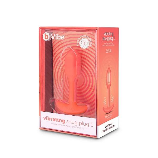 B-Vibe Vibrating Snug Plug S - Oranje van het merk b-Vibe - Buttplugs - online kopen bij Masculum.nl. De discrete online seks-toys en erotisch heren ondergoed winkel voor gay & hetero mannen.