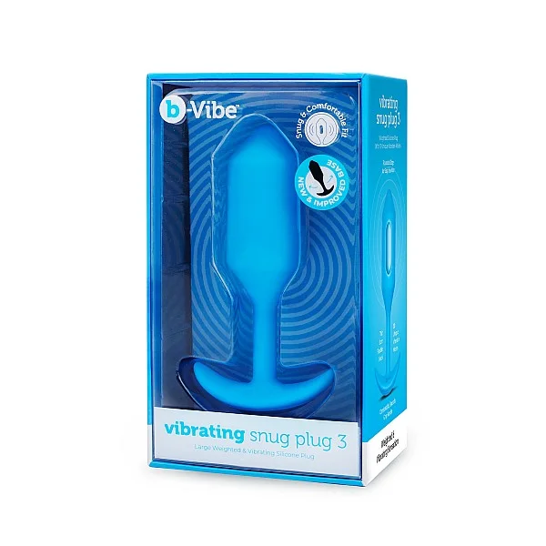 B-Vibe Vibrating Snug Plug L - Blauw van het merk b-Vibe - Buttplugs - online bestellen bij Masculum.nl. De discrete online seks-toys en erotisch heren ondergoed winkel voor gay & hetero mannen.