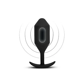 B-Vibe Vibrating Snug Plug XXL - Zwart