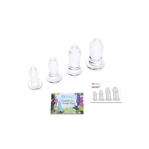 B-Vibe Anal Dilators Set - Transparant van het merk b-Vibe - Buttplugs - online bestellen bij Masculum.nl. De discrete online seks-toys en erotisch heren ondergoed winkel voor gay & hetero mannen.