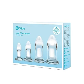 B-Vibe Anal Dilators Set - Transparant