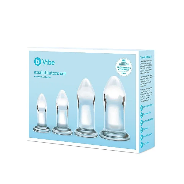 B-Vibe Anal Dilators Set - Transparant van het merk b-Vibe - Buttplugs - online bestellen bij Masculum.nl. De discrete online seks-toys en erotisch heren ondergoed winkel voor gay & hetero mannen.