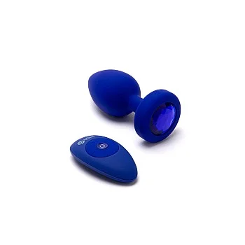 B-Vibe Vibr Jewel Plug L/XL - Blauw