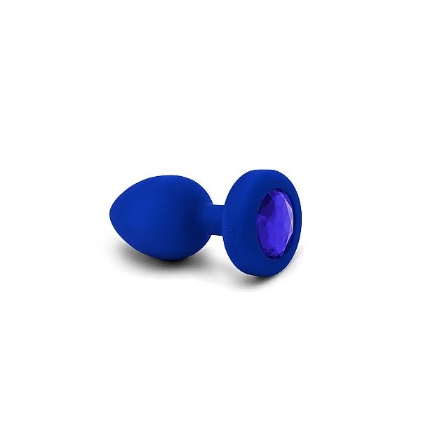 B-Vibe Vibr Jewel Plug L/XL - Blauw van het merk b-Vibe - Buttplugs - online kopen bij Masculum.nl. De discrete online seks-toys en erotisch heren ondergoed winkel voor gay & hetero mannen.