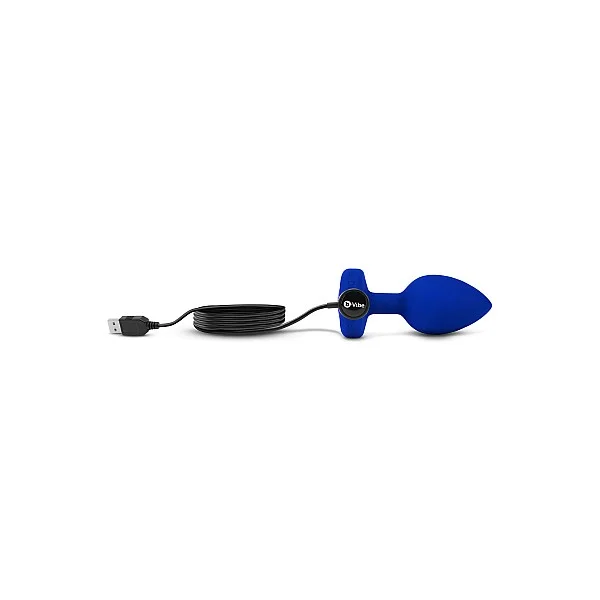 B-Vibe Vibr Jewel Plug L/XL - Blauw van het merk b-Vibe - Buttplugs - online kopen bij Masculum.nl. De discrete online seks-toys en erotisch heren ondergoed winkel voor gay & hetero mannen.