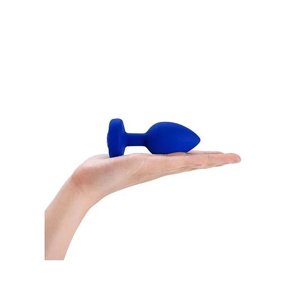 B-Vibe Vibr Jewel Plug L/XL - Blauw van het merk b-Vibe - Buttplugs - online kopen bij Masculum.nl. De discrete online seks-toys en erotisch heren ondergoed winkel voor gay & hetero mannen.