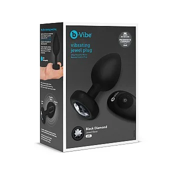 B-Vibe Vibr Jewel Plug XXL - Zwart