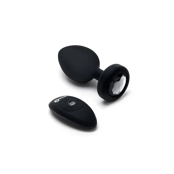 B-Vibe Vibr Jewel Plug XXL - Zwart van het merk b-Vibe - Buttplugs - online bestellen bij Masculum.nl. De discrete online seks-toys en erotisch heren ondergoed winkel voor gay & hetero mannen.