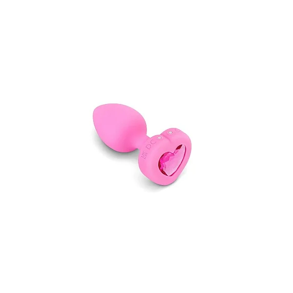 B-Vibe Vibr Heart Plug S/M - Roze van het merk b-Vibe - Buttplugs - online kopen bij Masculum.nl. De discrete online seks-toys en erotisch heren ondergoed winkel voor gay & hetero mannen.