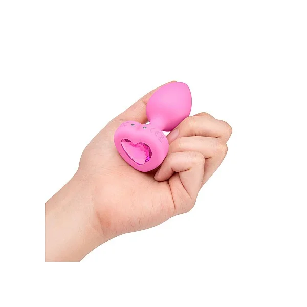 B-Vibe Vibr Heart Plug S/M - Roze van het merk b-Vibe - Buttplugs - online kopen bij Masculum.nl. De discrete online seks-toys en erotisch heren ondergoed winkel voor gay & hetero mannen.