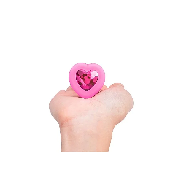 B-Vibe Vibr Heart Plug S/M - Roze van het merk b-Vibe - Buttplugs - online kopen bij Masculum.nl. De discrete online seks-toys en erotisch heren ondergoed winkel voor gay & hetero mannen.