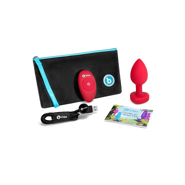 B-Vibe Vibr Heart Plug M/L - Rood van het merk b-Vibe - Buttplugs - online bestellen bij Masculum.nl. De discrete online seks-toys en erotisch heren ondergoed winkel voor gay & hetero mannen.