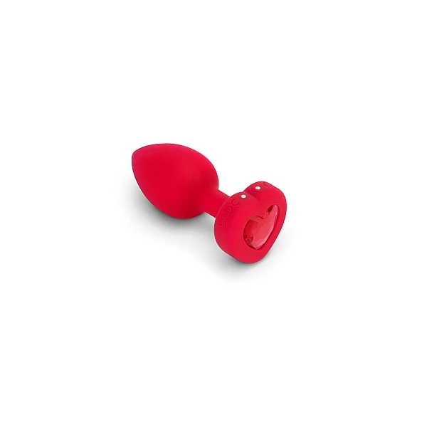 B-Vibe Vibr Heart Plug M/L - Rood van het merk b-Vibe - Buttplugs - online bestellen bij Masculum.nl. De discrete online seks-toys en erotisch heren ondergoed winkel voor gay & hetero mannen.