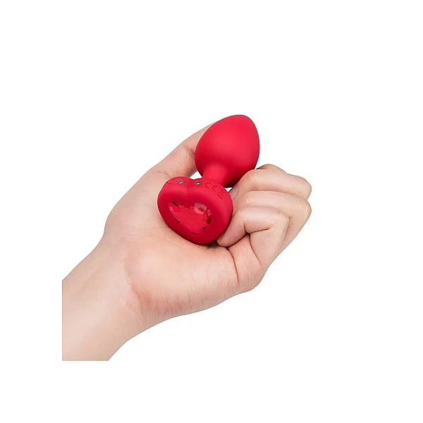 B-Vibe Vibr Heart Plug M/L - Rood van het merk b-Vibe - Buttplugs - online bestellen bij Masculum.nl. De discrete online seks-toys en erotisch heren ondergoed winkel voor gay & hetero mannen.