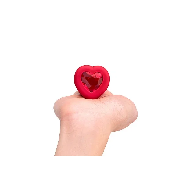 B-Vibe Vibr Heart Plug M/L - Rood van het merk b-Vibe - Buttplugs - online bestellen bij Masculum.nl. De discrete online seks-toys en erotisch heren ondergoed winkel voor gay & hetero mannen.