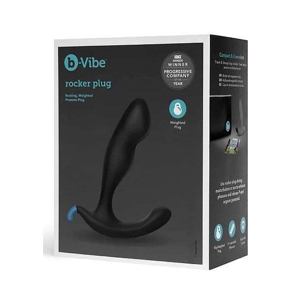 B-Vibe Rocker Plug - Zwart van het merk b-Vibe - Buttplugs - online bestellen bij Masculum.nl. De discrete online seks-toys en erotisch heren ondergoed winkel voor gay & hetero mannen.