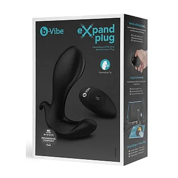 B-Vibe Expand Plug - Zwart