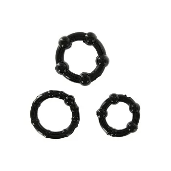 Stay Hard - Three Rings - Zwart