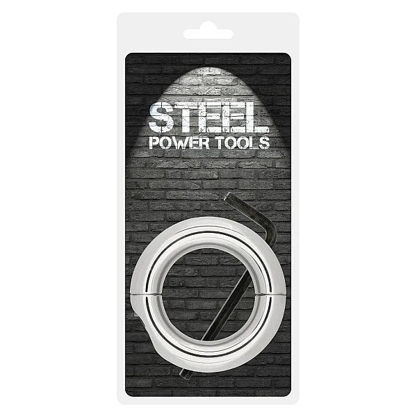 Ballstretcher 51 mm - Zilver van het merk Steel Power Tools - Cockringen - online bestellen bij Masculum.nl. De discrete online seks-toys en erotisch heren ondergoed winkel voor gay & hetero mannen.