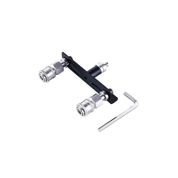Double Quick Connector - Zwart van het merk HiSmith - Sexmachines - online kopen bij Masculum.nl. De discrete online seks-toys en erotisch heren ondergoed winkel voor gay & hetero mannen.