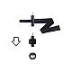 Strap Connector - Zwart van het merk HiSmith - Sexmachines - online kopen bij Masculum.nl. De discrete online seks-toys en erotisch heren ondergoed winkel voor gay & hetero mannen.