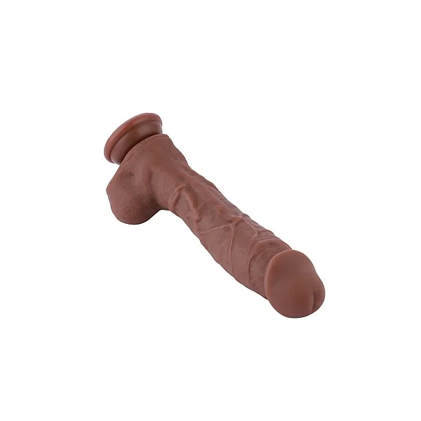 Hismith KlicLok Dildo 23 cm - Bruine huidskleur van het merk HiSmith - Realistische Dildo's - online bestellen bij Masculum.nl. De discrete online seks-toys en erotisch heren ondergoed winkel voor gay & hetero mannen.