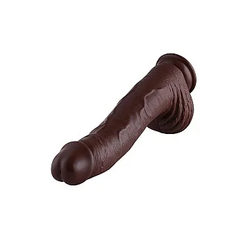 Hismith KlicLok Dildo 32 cm - Bruine huidskleur