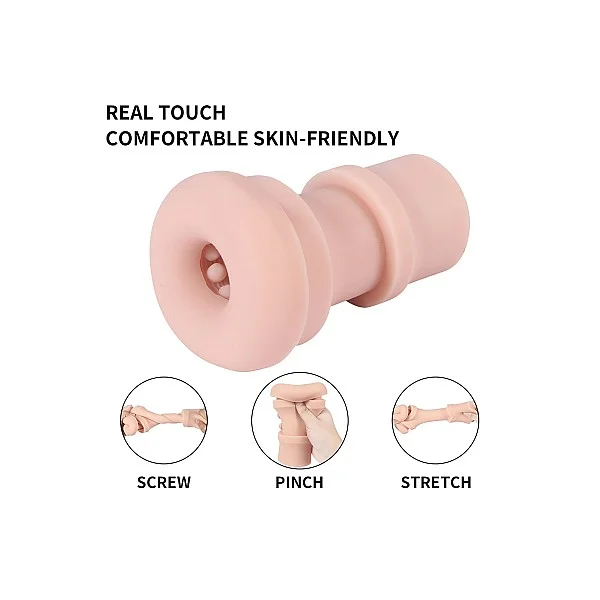 Hismith KlicLok Vibr Stroker - Lichte huidskleur van het merk HiSmith - Sleeve Masturbators - online bestellen bij Masculum.nl. De discrete online seks-toys en erotisch heren ondergoed winkel voor gay & hetero mannen.